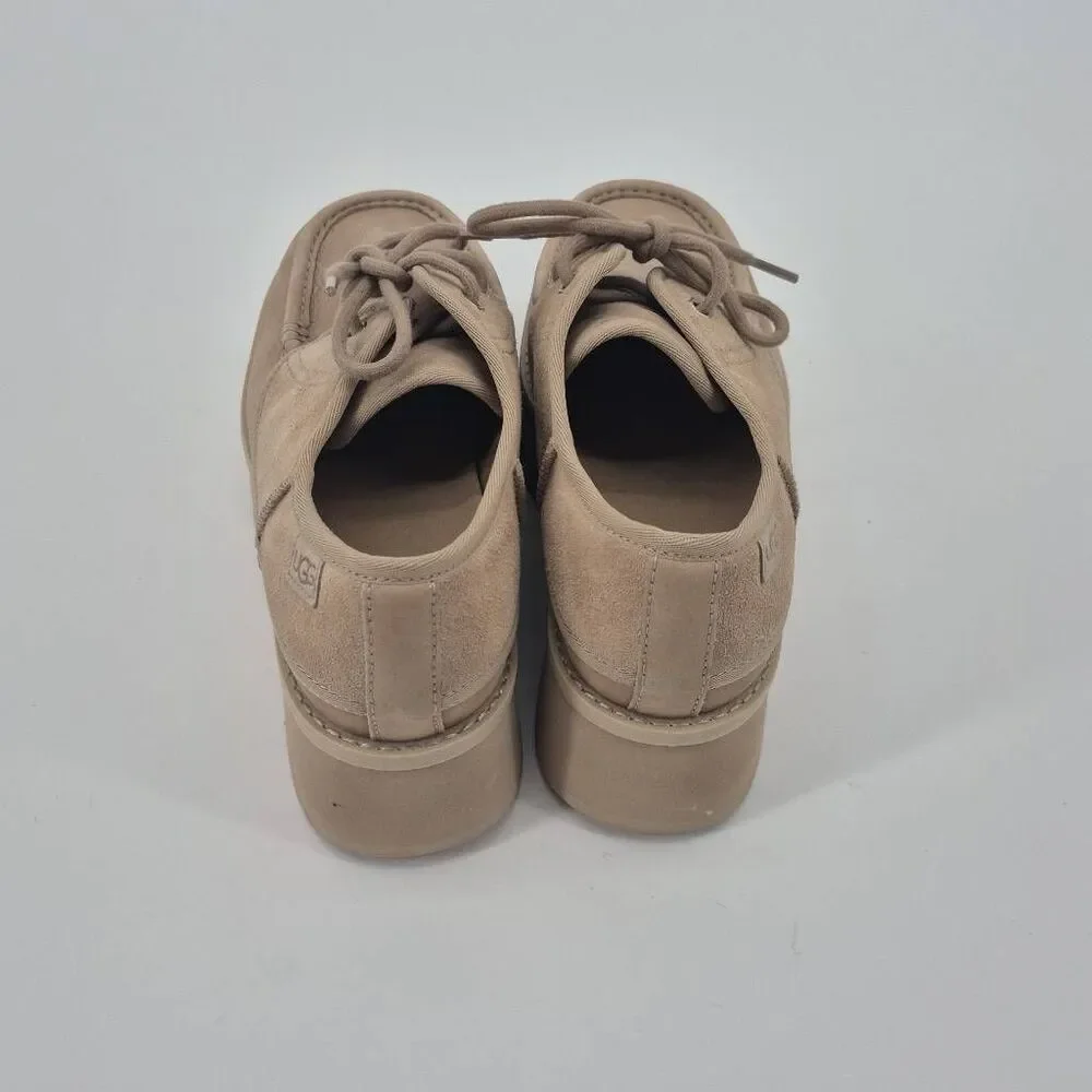 Ugg CityFunc Platform Shoes Suede Women's Lace-Up Size 8